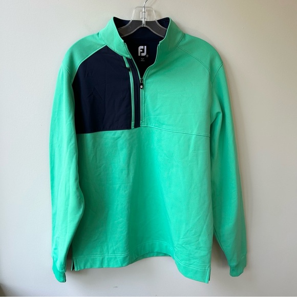 FootJoy pique sport mid-layer men’s half zip golf pullover - Picture 1 of 8